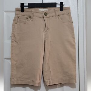Signatures By Levi Strauss Tan Shorts Size 4